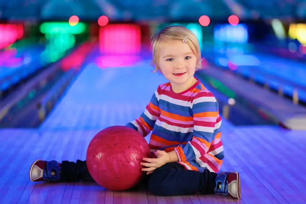 Bowling with toddlers